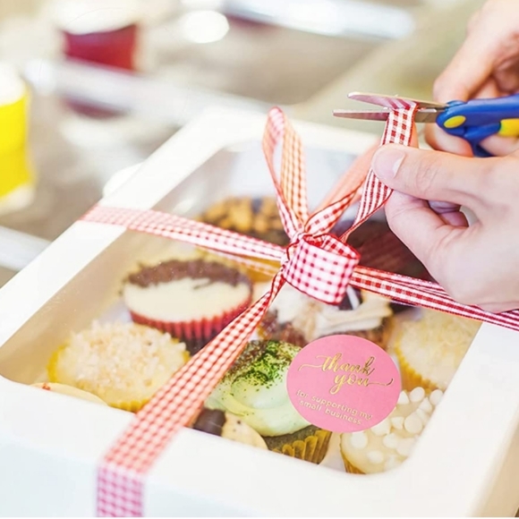 50 CT.  2 Inch Pink Thank you  for supporting my small Business Stickers - Picture 8 of 9